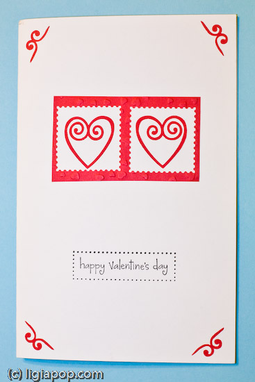 Card 8: Two hearts in a window
