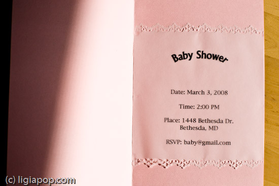 Baby Shower Cards: Insert Examples